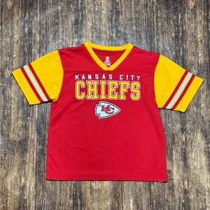 Kansas City Chiefs Team Apparel XS 4/5 Red and Yellow Shirt